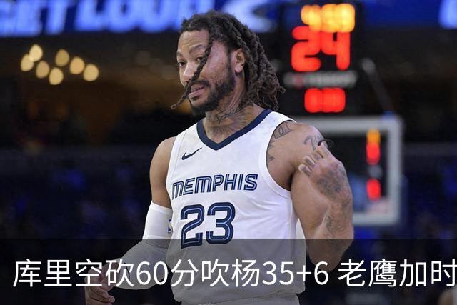 库里空砍60分吹杨35+6 老鹰加时险胜勇士4连胜